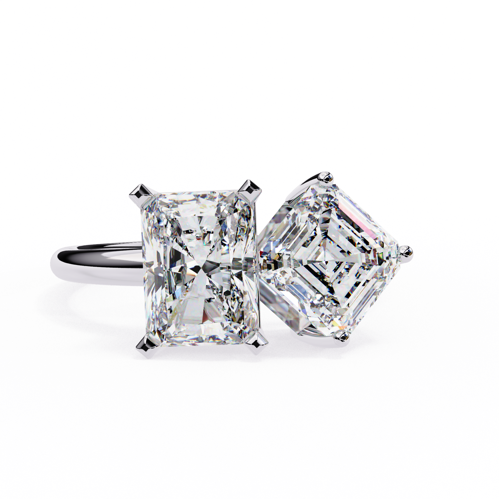 Twin Diamond Statement Ring